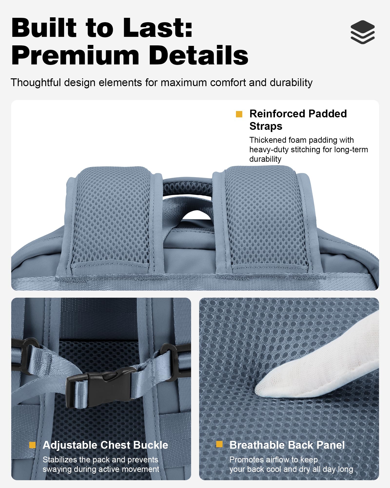 Zaino Ryanair 40x30x20 Sottovuoto Con Pompa 40x20x25 Zaino da Viaggio Aereo Bagaglio a Mano Con Porta Scarpe Wizzair Zaini Donna Uomo (Blu)