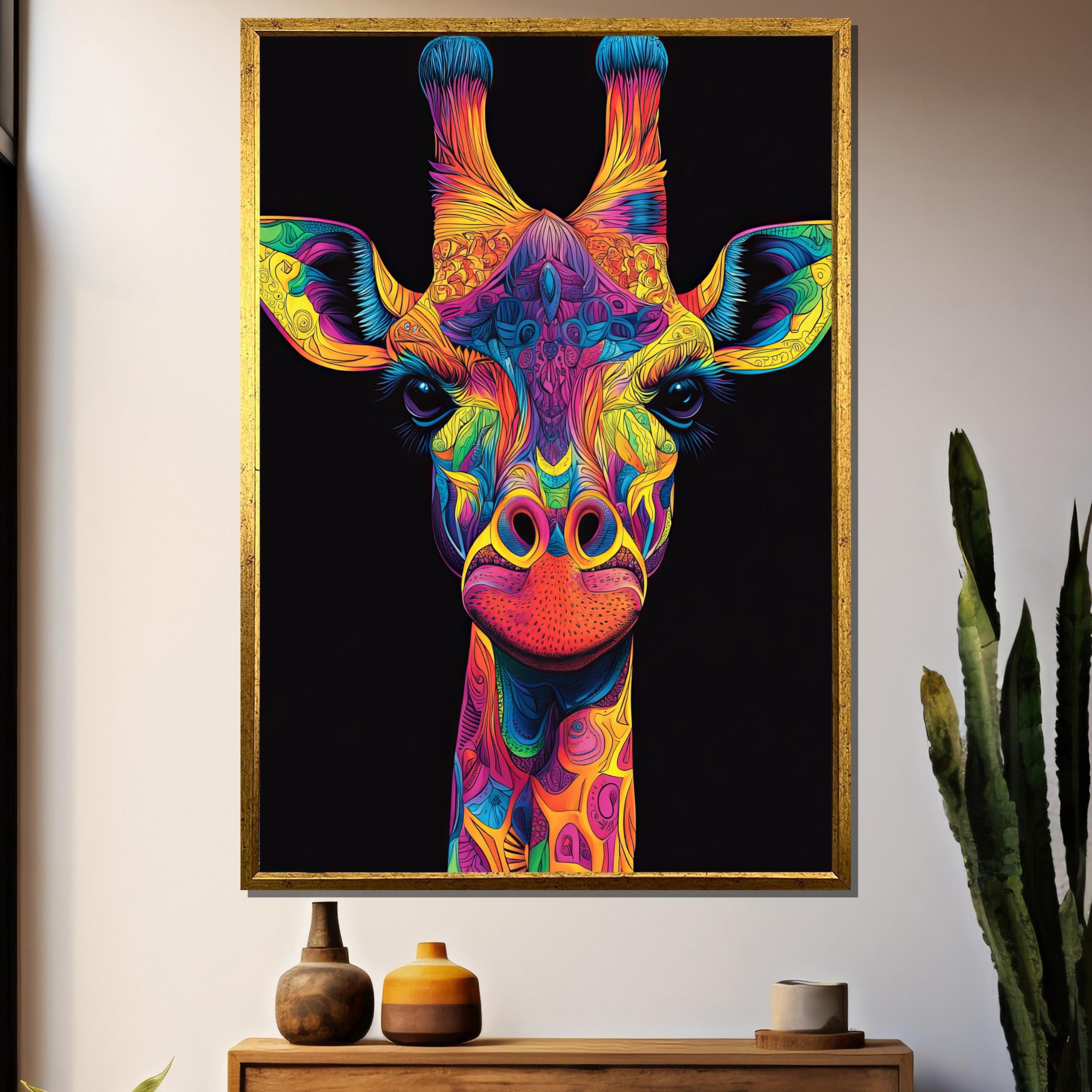 Toile représentant un animal abstrait de haute qualité pour une décoration murale raffinée - 8