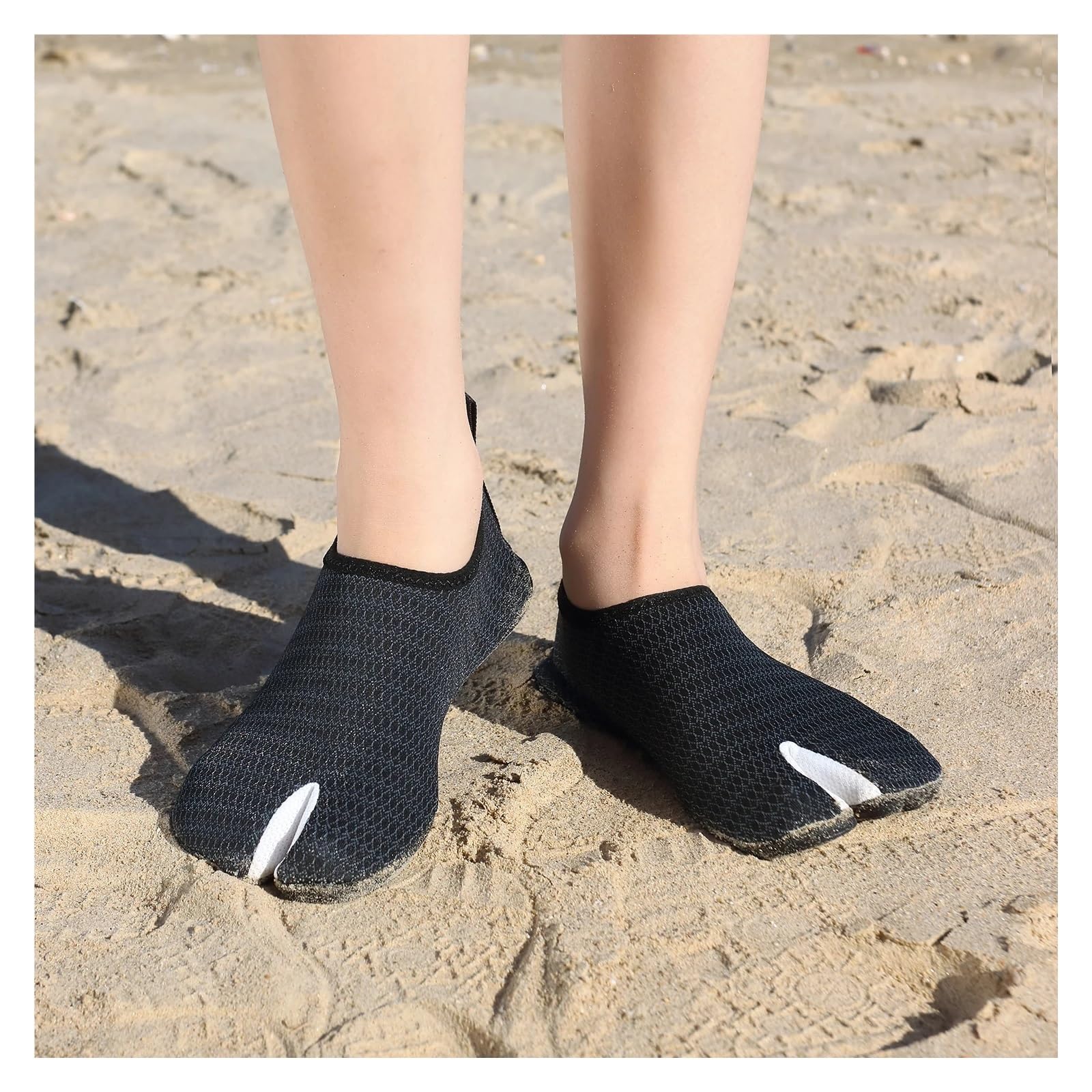 Scarpe da Acqua Scarpe da Spiaggia da Uomo e da Donna, for Sport Acquatici, da Spiaggia, da Nuoto, da Ginnastica, da Surf, da Snorkeling, da Ginnastica a Piedi Nudi(Ivory,46 47)