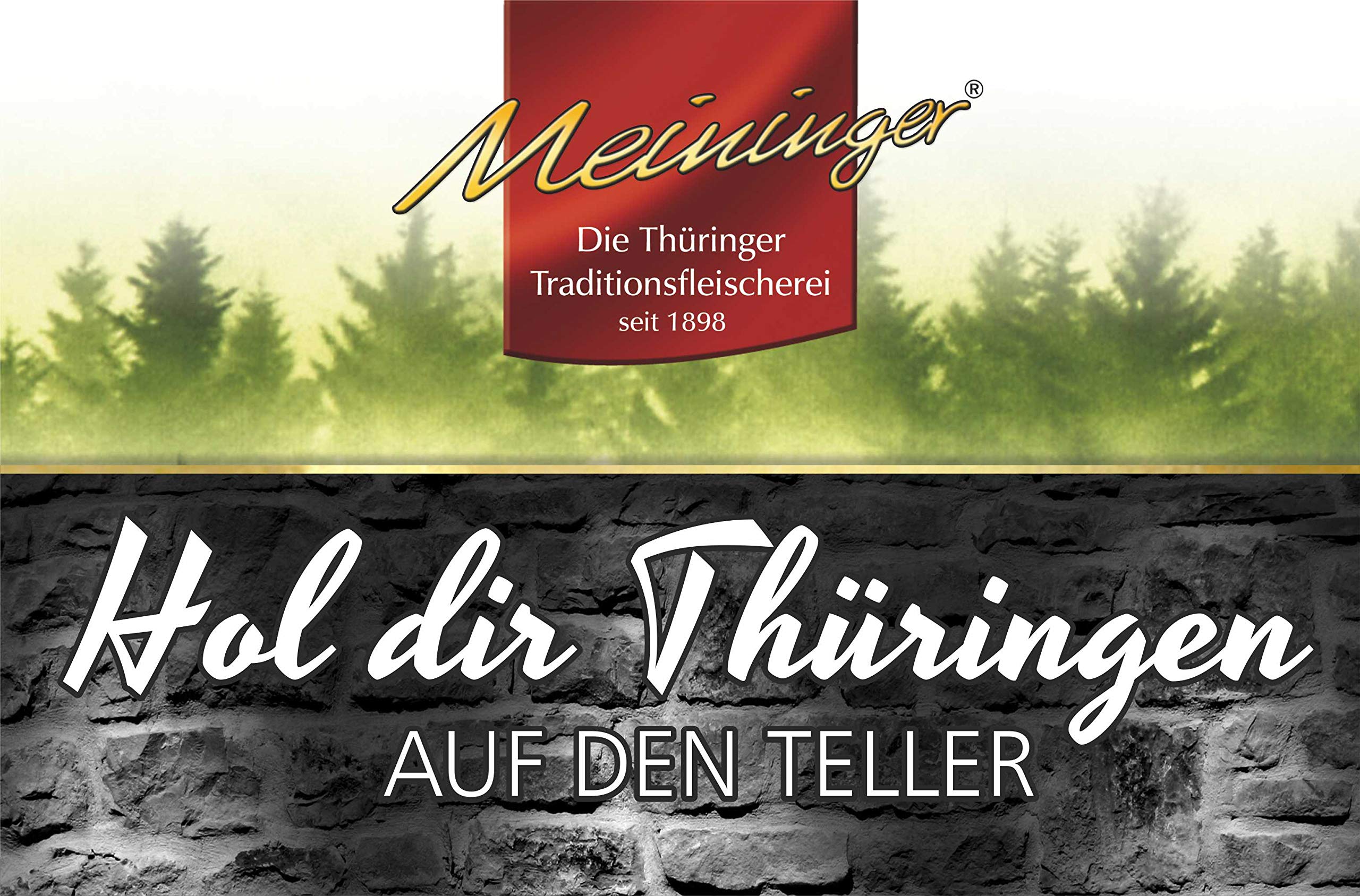 Wurst aus Thüringen I Sortiment Meininger Brotzeit I Wurst aus Traditionsfleischerei I 6 Sorten