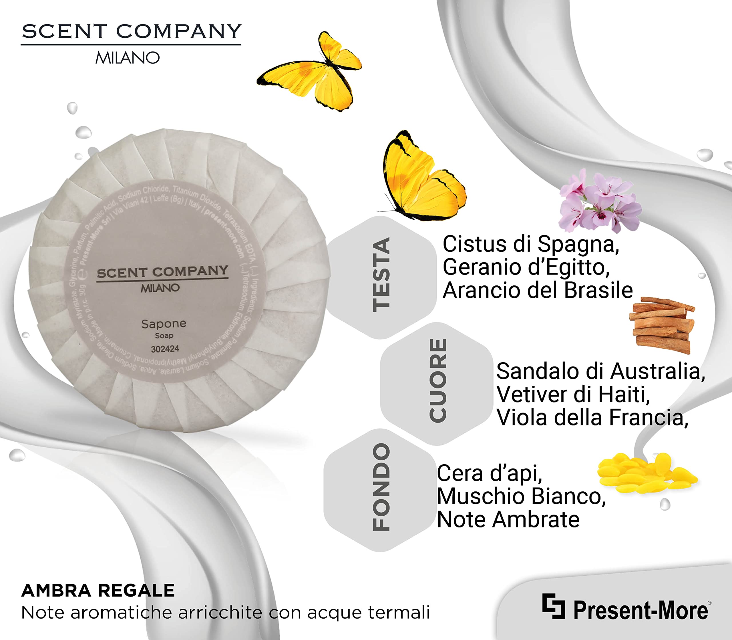 PRESENT-MORE - Saponette Hotel 30gr Scent Company Milano - 250 Pezzi