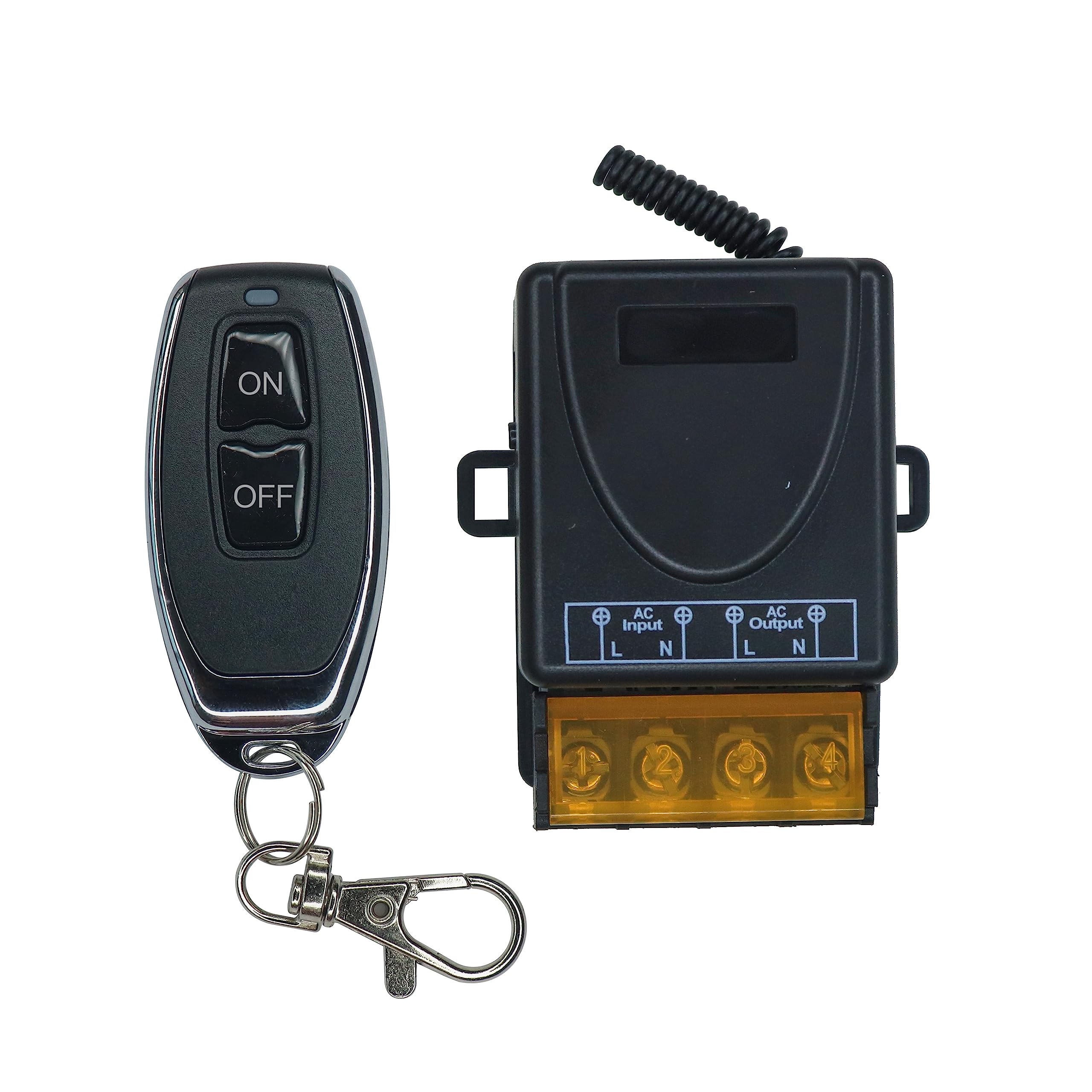 Electronic Spices RF Transmitter 433 Mhz Remote Controls with Wireless Remote Control Switch AC 220V / 30A / 18-10AWG