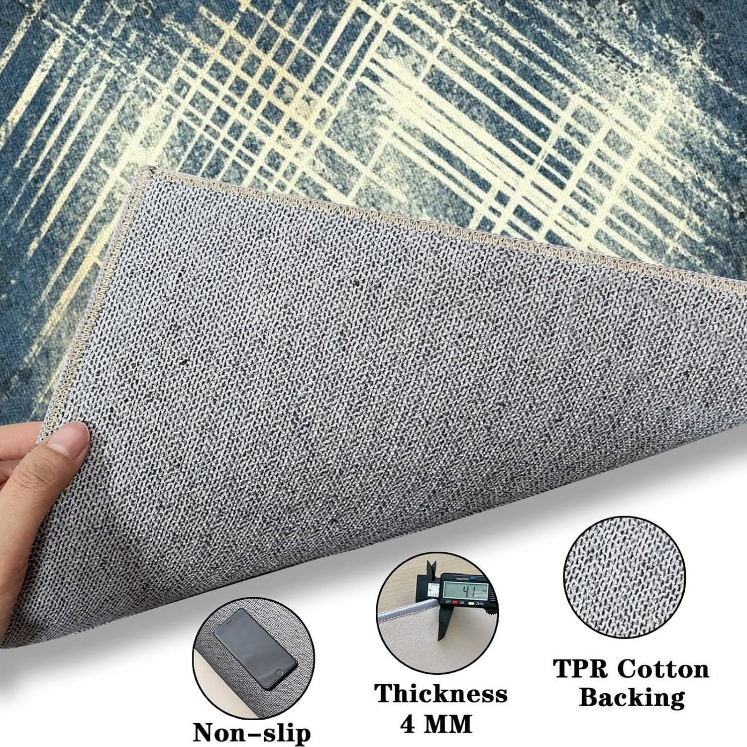 Tapis de Sol Protection Chaise de Bureau Sol Dur, Color-1598a, 110 x 120 cm