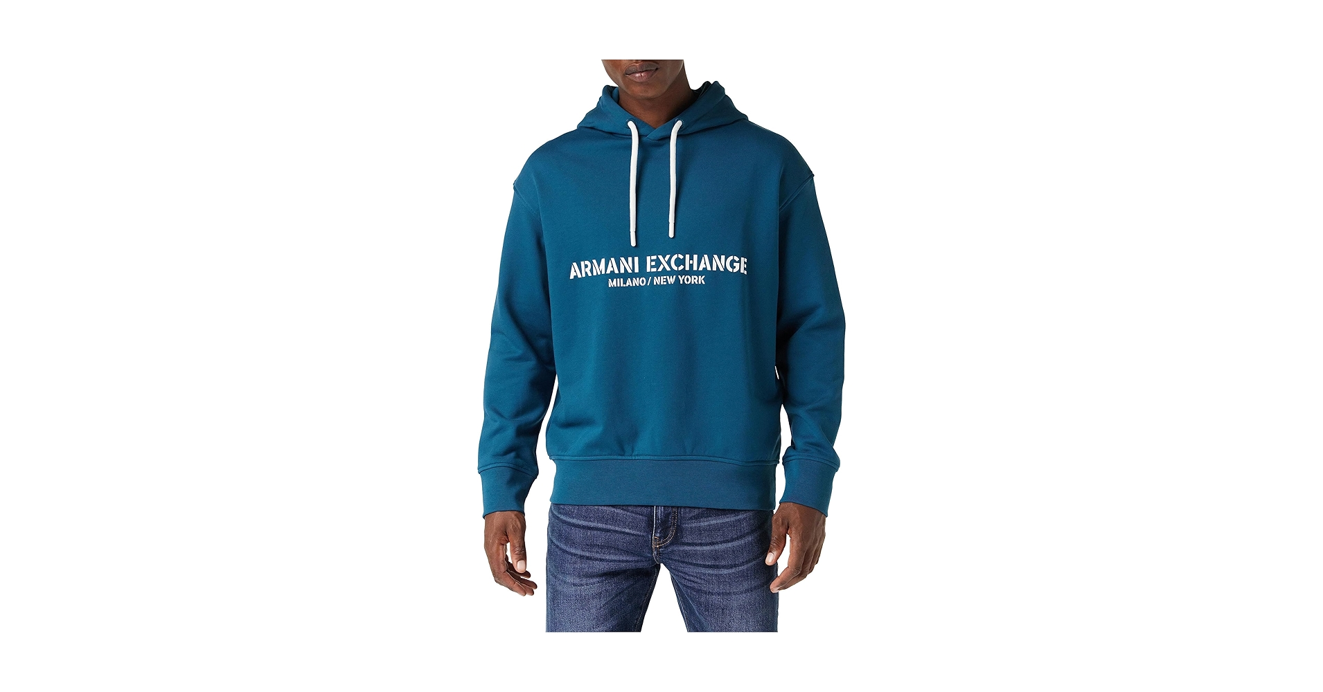 Armani Exchange MI NY '91 Hoodie Legion Blue MD at Amazon