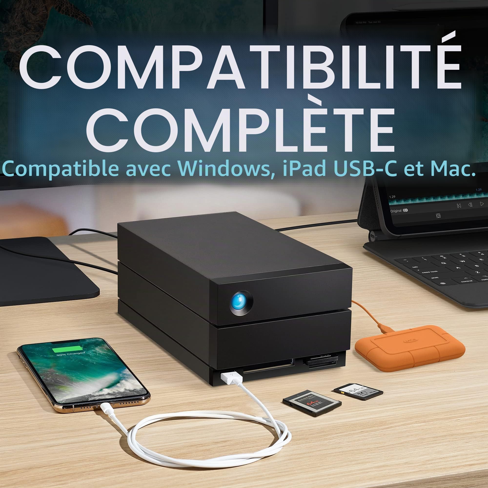LaCie 16To2big Dock | Thunderbolt 3 (STLG16000400)