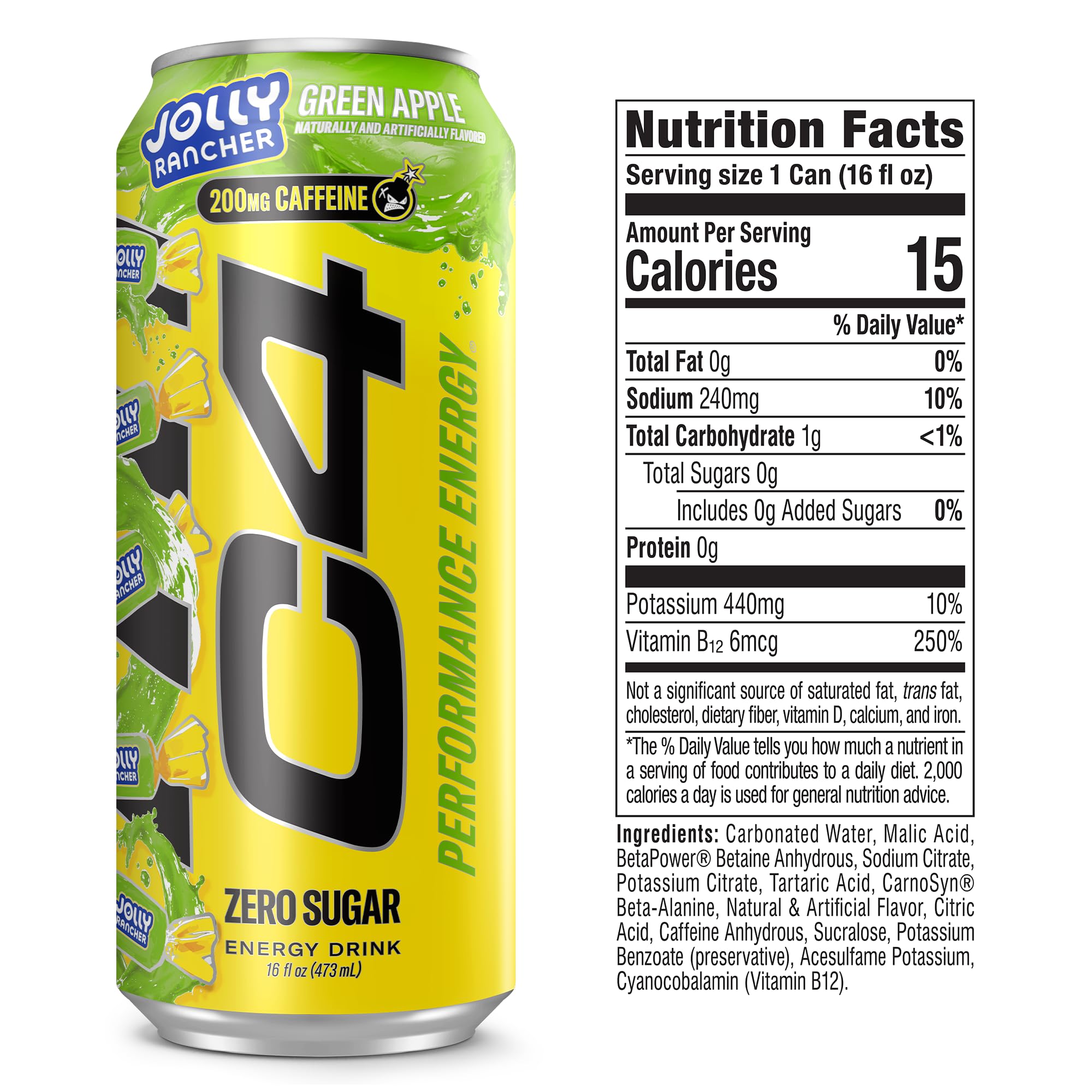 Amazon.com : C4 Performance Energy Drink, Jolly Rancher Green