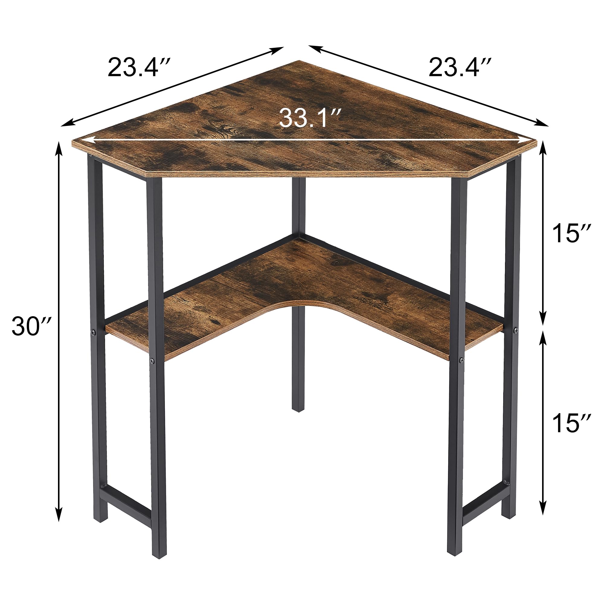 Snapklik.com : VECELO Small Corner Computer Desk 33 X 23 Inches