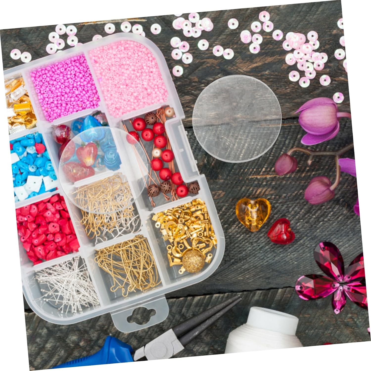 Zerodeko 100pcs Acrylic Circle Discs Acrylic Blanks for Crafts Engraving Painting and Model Making Thickness