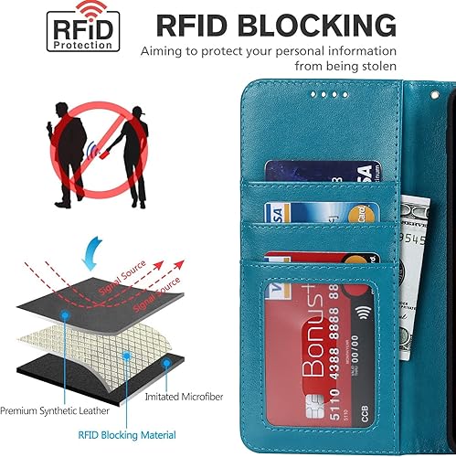 Miniatura 2 de Havaya Funda tipo cartera para Moto g Stylus 5G con tarjetero para Motorola g Stylus 5G, funda con tapa para teléfono celular con ranuras para