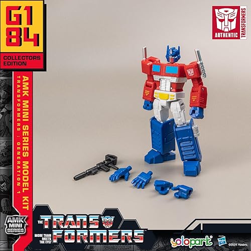 Miniatura 2 de Optimus Prime Transformer Toy AMK Mini Series Transformers G1, 4.72 pulgadas altamente articulado Optimus Prime Model Kit con armamento, juguetes