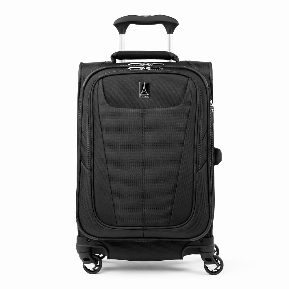 Travelpro Maxlite 5 Softside Carry-On Luggage Spinner, Black, 20-Inch