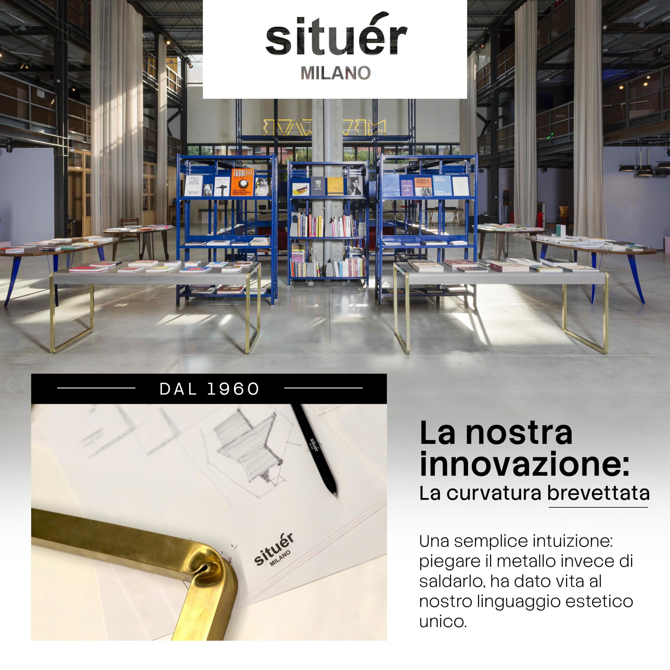 Situér Milano Svuotatasche Design Moderno con Piega Brevettata 40x25cm in Metallo Cromato Made in Italy - Vassoio Portaoggetti Versatile, Elegante e Raffinato