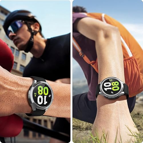 Miniatura 6 de Misxi - Juego de 2 fundas rígidas de policarbonato con protector de pantalla para Samsung Galaxy Watch 5 Galaxy Watch 4 de 44 mm, funda ultradelgada