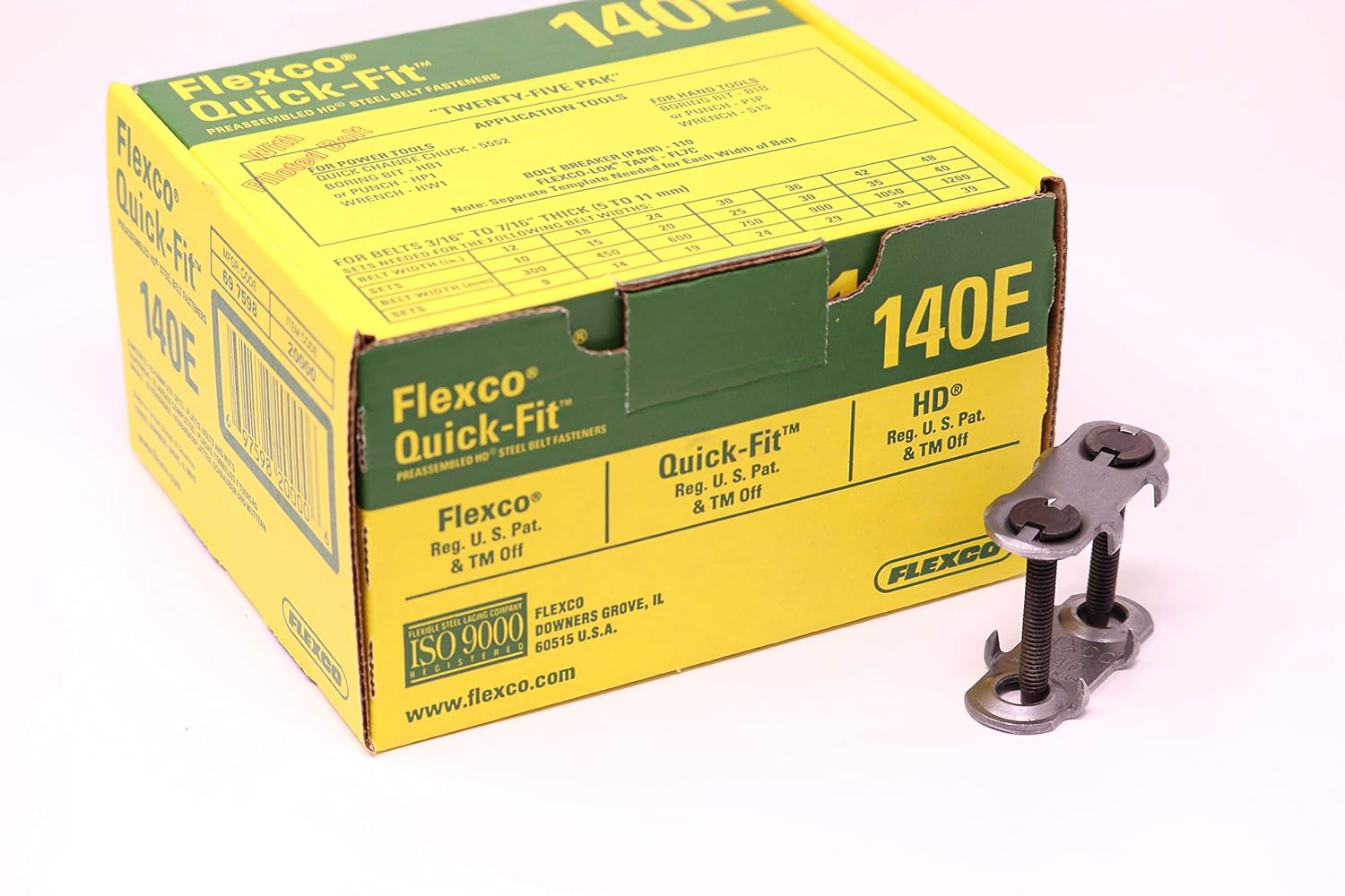 Buy Flexco 140E Box QuickFit tm Bolt Solid Steel Plate Fastener 25