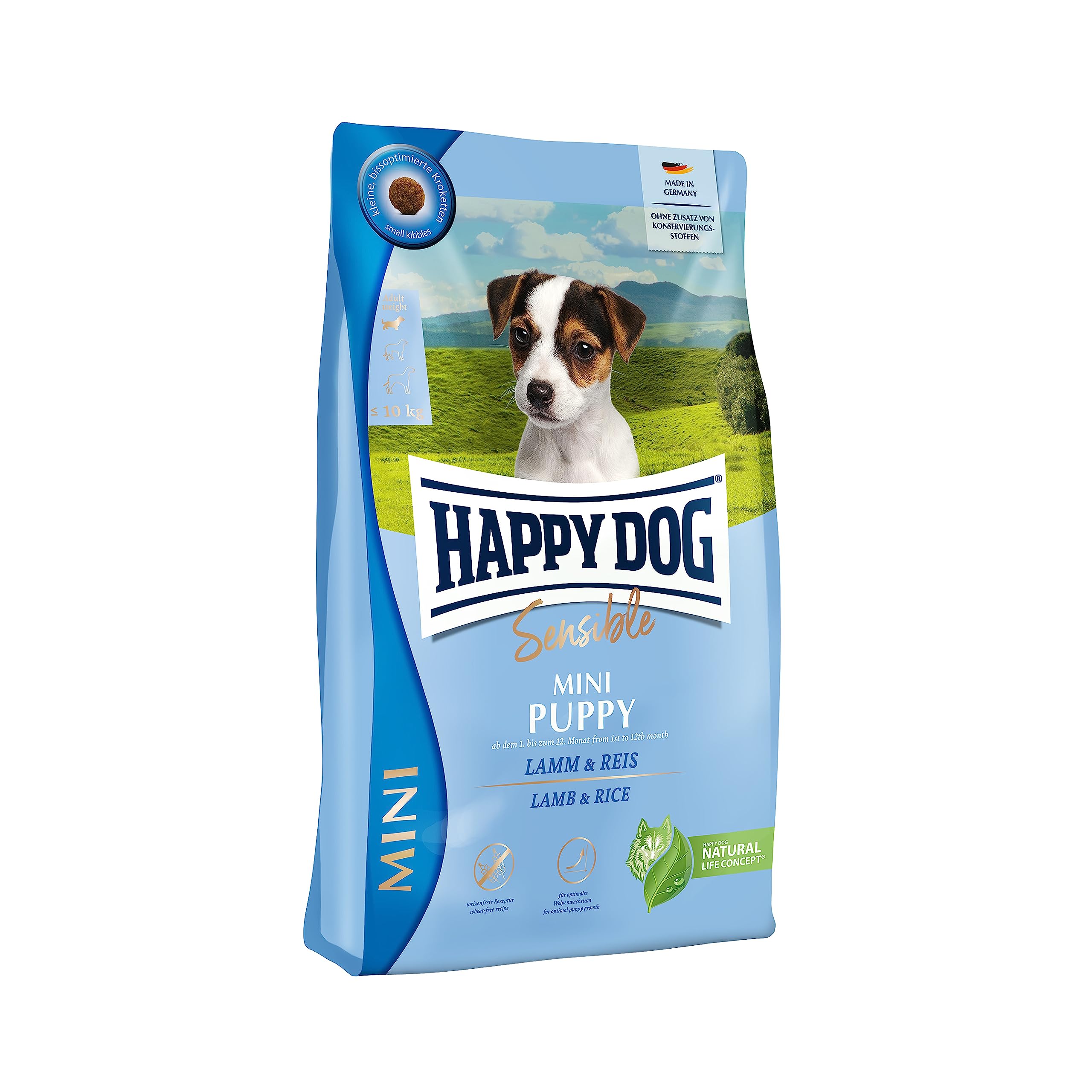 Happy Dog Sensible Mini Puppy 4kg évite les troubles digestifs du chiot