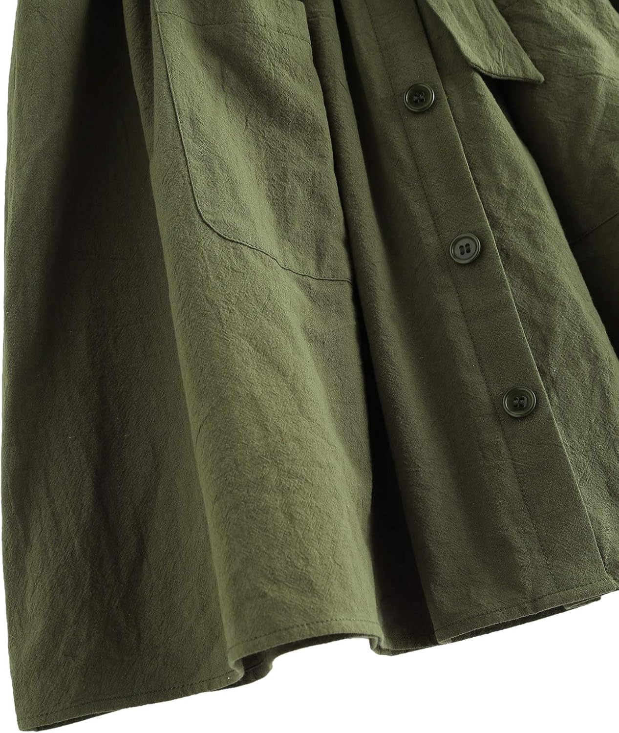 SheIn Women's Casual Self Tie Waist Frill Double Pocket Short Skirt at  Women’s Clothing store