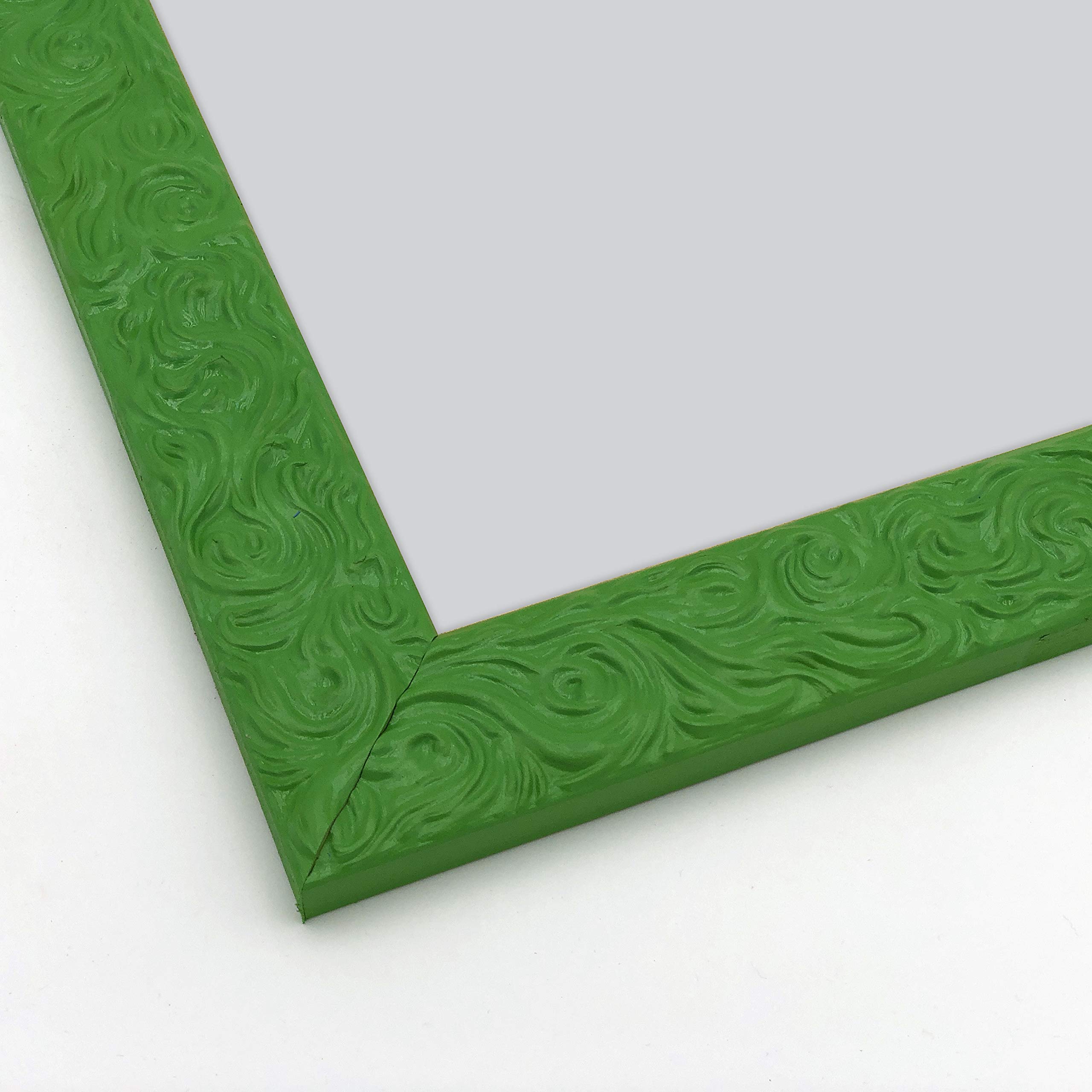Poster e Stampa con Cornice Moderna - Bloody Mary Cocktail - Design Arredamento Bar - 70x70cm - Moderna Sagomata Effetto Onda Verde
