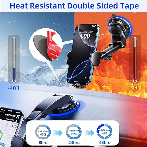 Miniatura 3 de pop-tech Cinta adhesiva circular VHB de doble cara de 9.8 ft para montaje de ventosa, 4 almohadillas adhesivas redondas resistentes al calor de