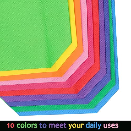 Miniatura 4 de GITMIWS Large Non Woven Tote Bags, 15.7'' Rainbow Reusable Shopping Bags for Groceries