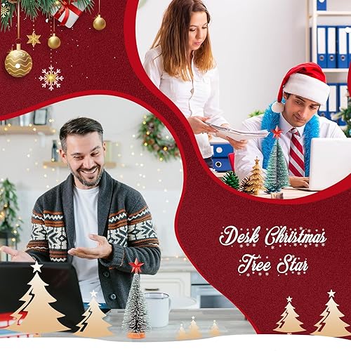 Miniatura 155 de Hanaive Decoración para árbol de Navidad, mini estrella pequeña para árbol de Navidad, adornos de estrella decorativa para el hogar, fiesta de Plata