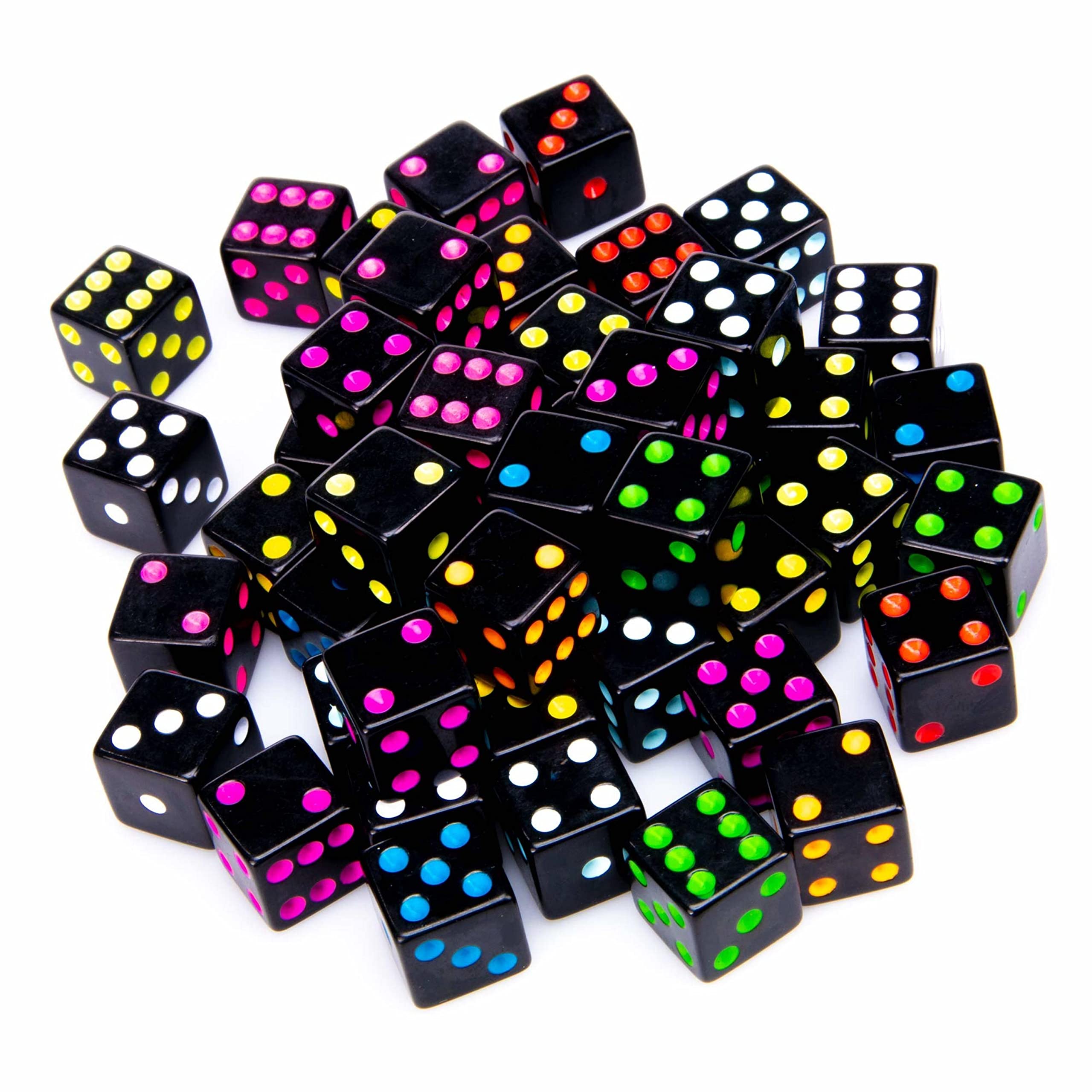 Amazon.com: Blackout Dice, 50-Pack - 16 mm Bulk Six-Sided Square