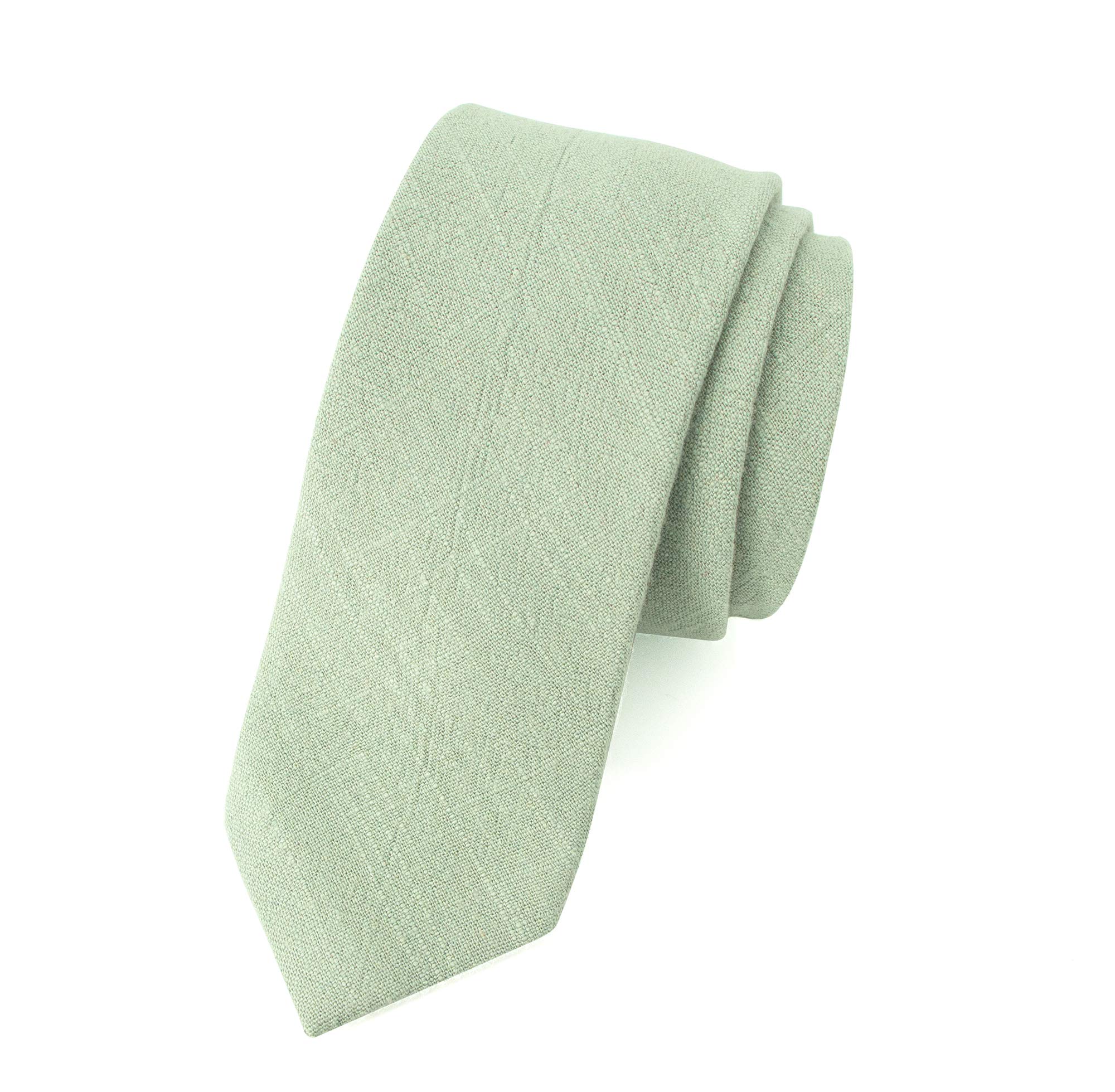 Spring NotionMen's Linen Blend Skinny Necktie
