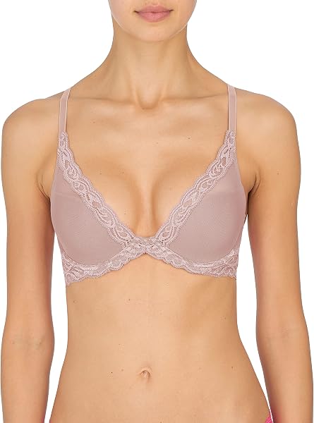 Natori Women Feathers Lace Plunge T-Shirt Bra - 5