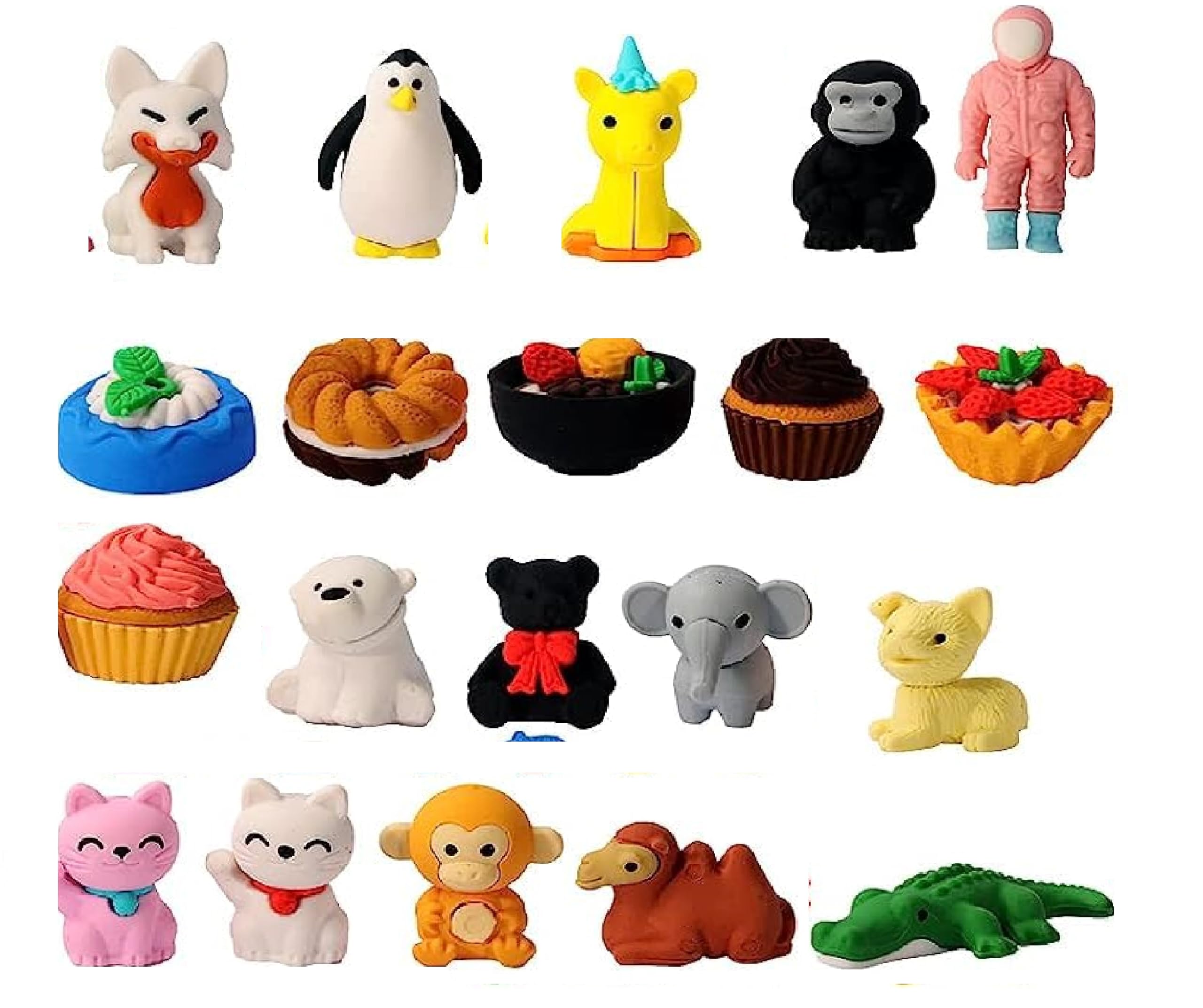 Birthday party Return gift Cartoon Erasers Different theme Erasers Cute Toy Fun Small Stylish Colourful Mini Cartoon Erasers for kids Children boys girls bags cradle cermony baby naming pack (5) (B0D98HG72T) Amazon Price History, Amazon Price Tracker
