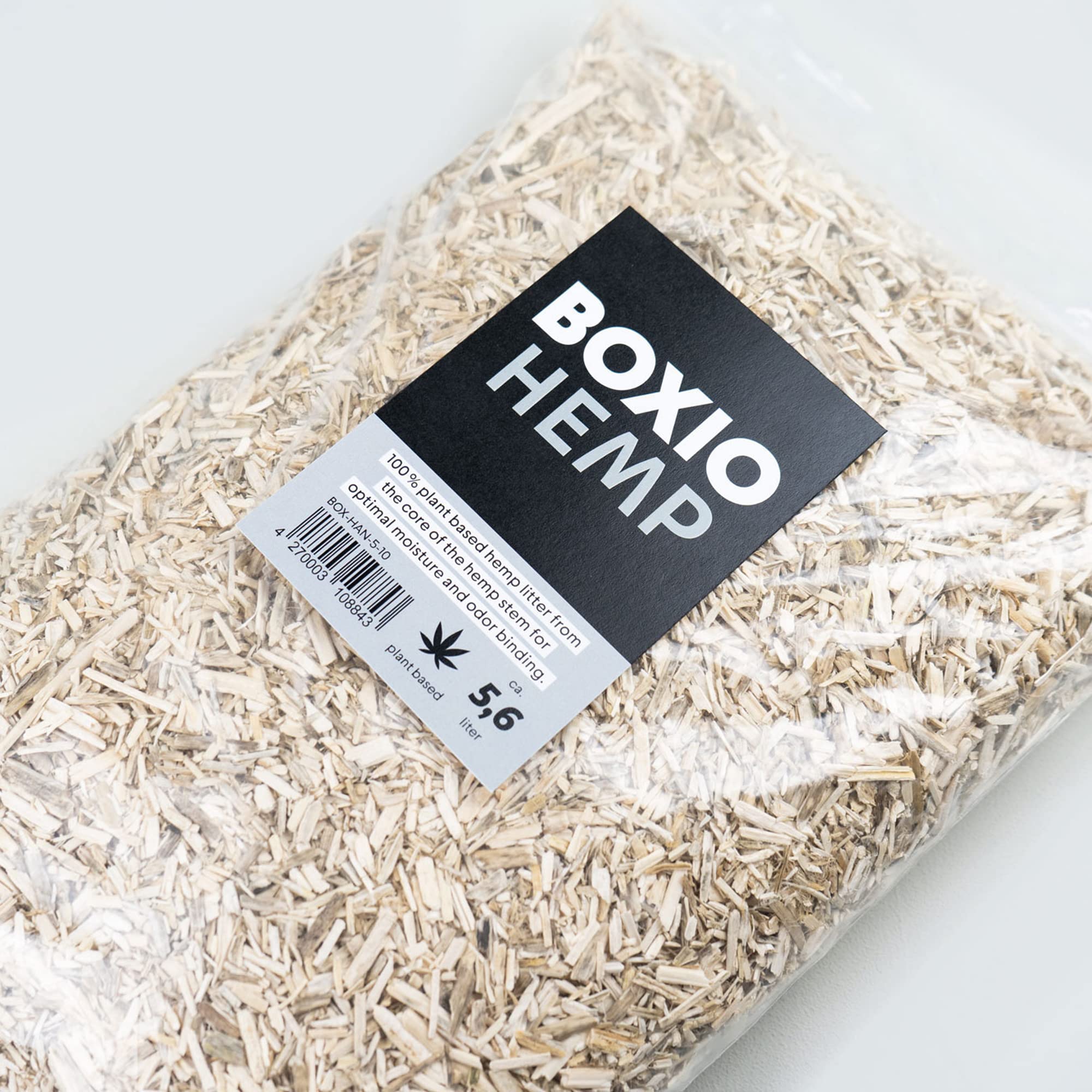 BOXIO - Canapa Lettiera 595,3 g igienica naturale lettiera per l'uso in un WC compostaggio
