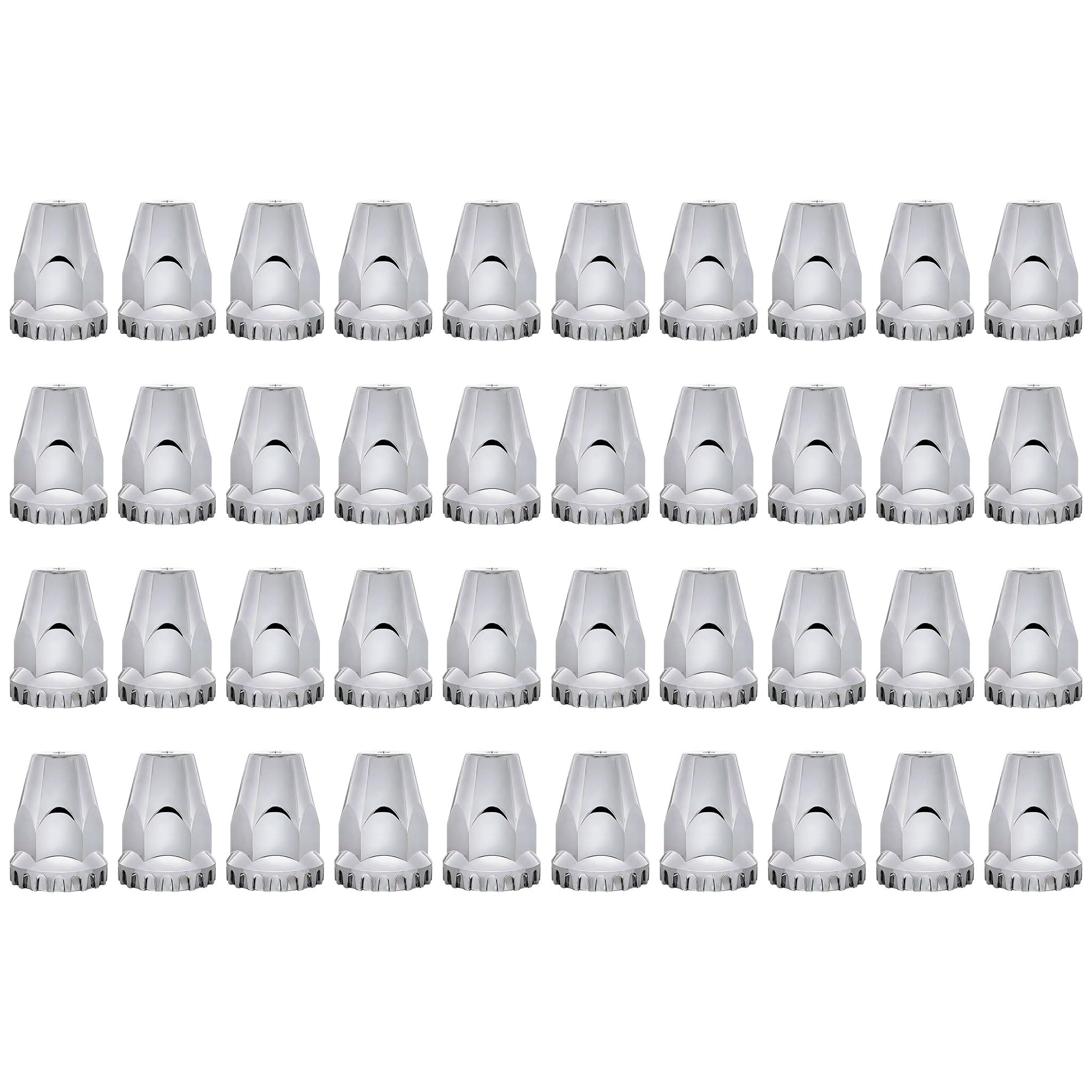 JAMIEKA Truck Lug Nut Covers Thread-on Lug Nut Cap Flat Top Auto Hubs Screw Cover Rustproof Durability Wheel Accessories