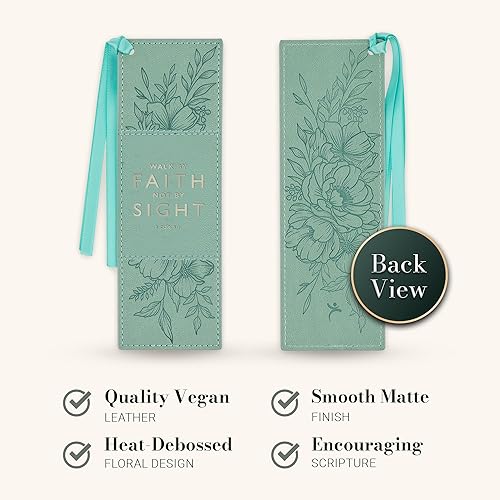 Miniatura 191 de Christian Art Gifts - Separador de piel sintética con cinta de satén y verso bíblico inspirador para mujeres y hombres, Marrón - Proverbios 31 Mujer