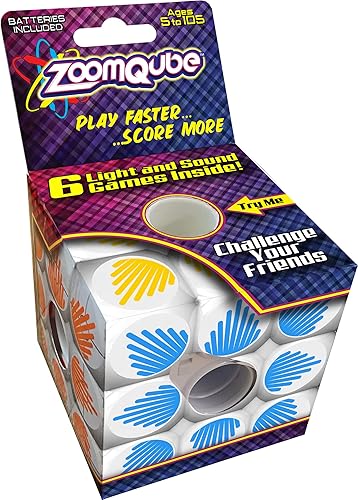 ZoomQube - Juego de memoria electrónico de alta velocidad, juguetes antiestrés para edades de 5 años en adelante, portátil, cubo de memoria de mano