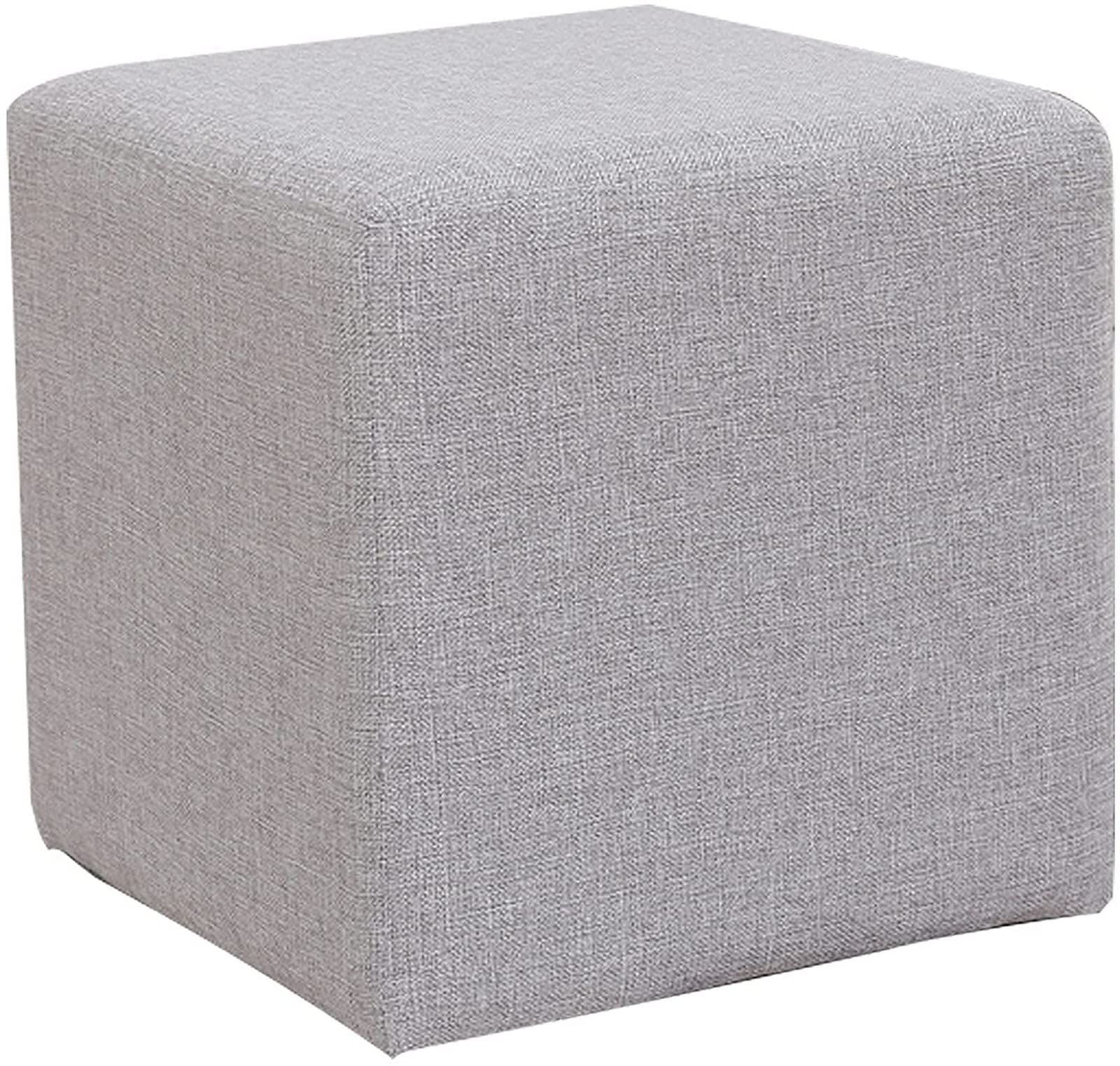 Chaise repose-pieds ottoman design coton lin de qualité supérieure