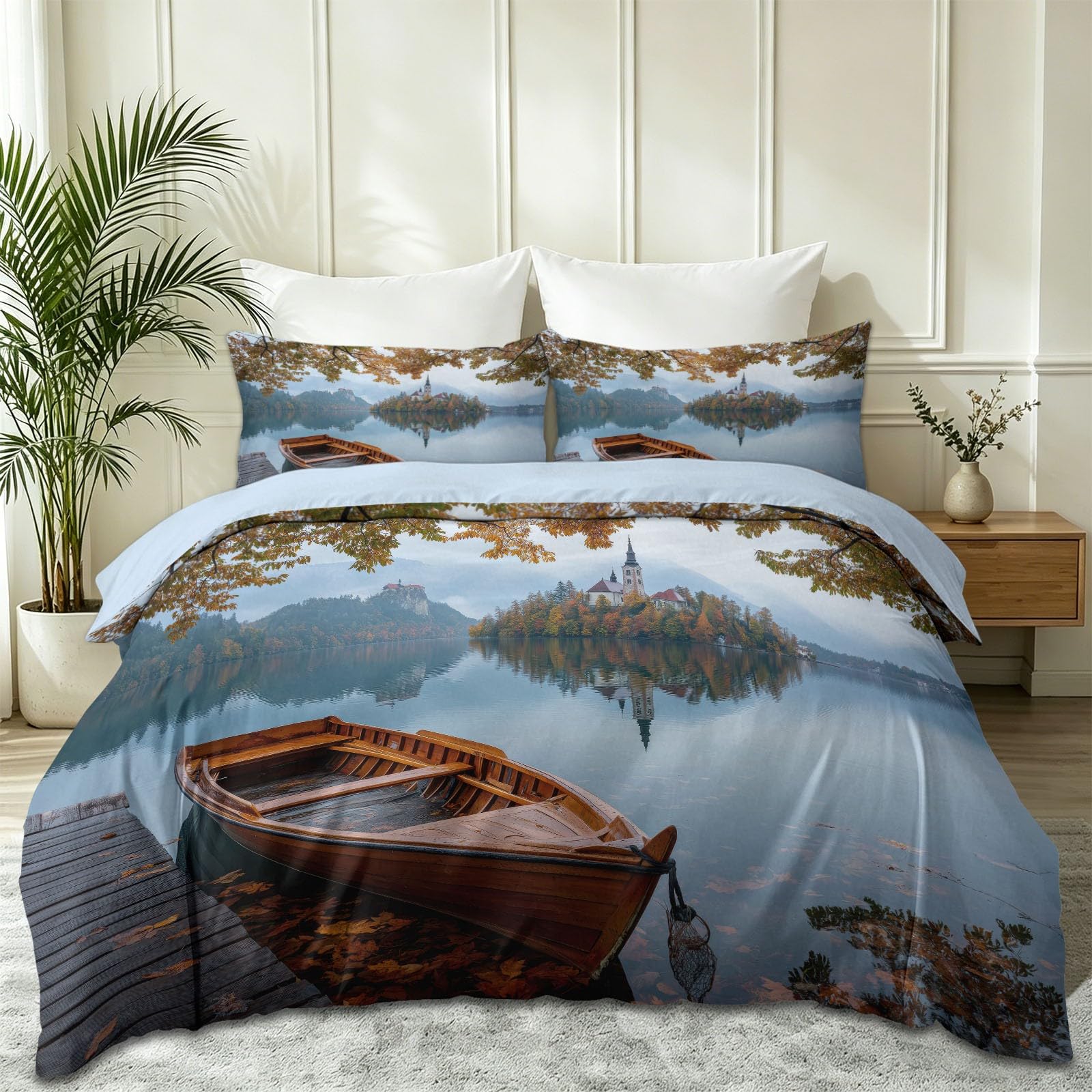 Housse de couette 220x240 fermeture éclair pour changer de parure de lit facilement sans repassage