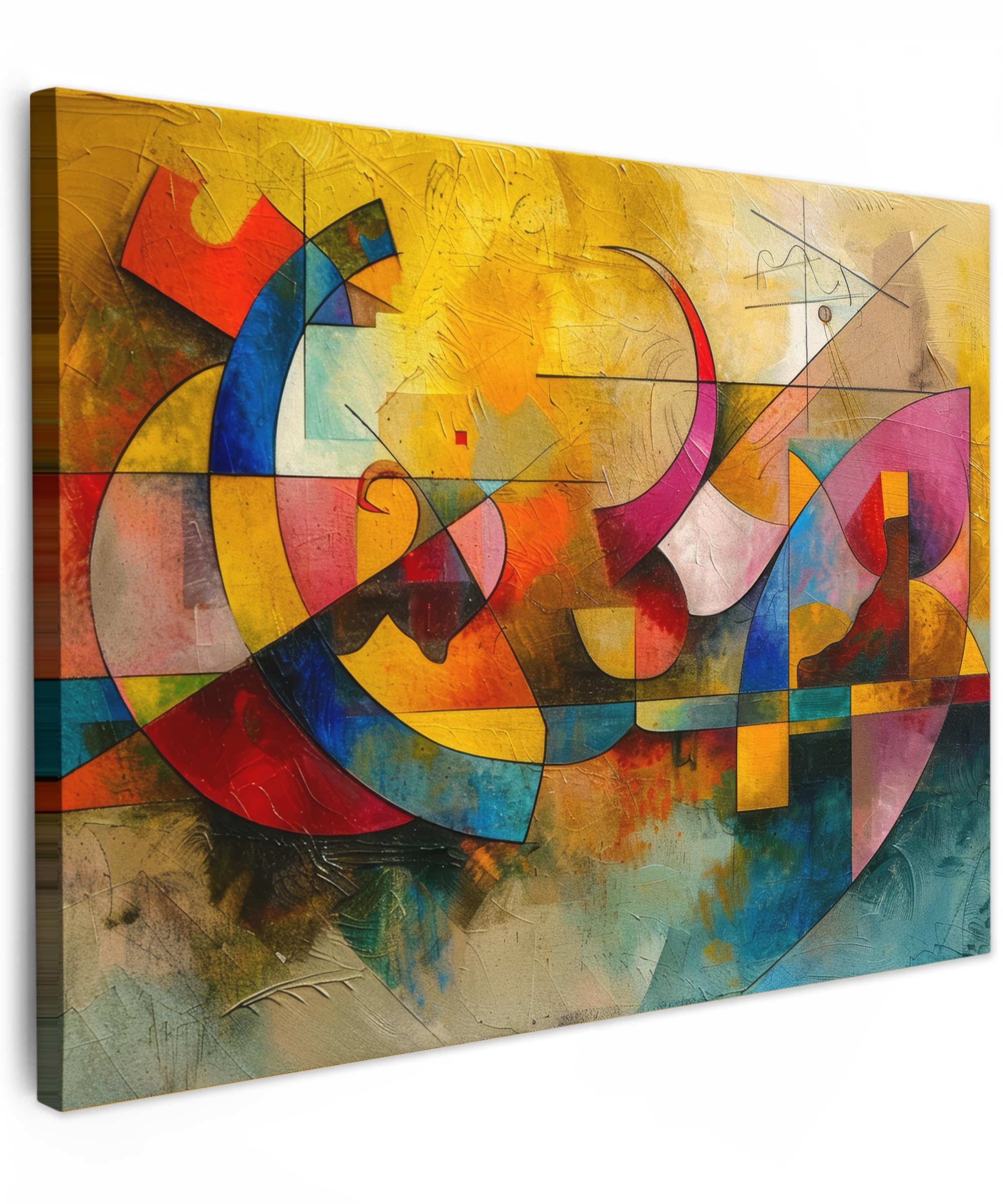 MuchoWow© Canvas Wall Art 16"x12" / 40x30 cm Decor Hanging Pictures for Living Room Canvus Artwork Deco Walls Art - Abstract - Modern