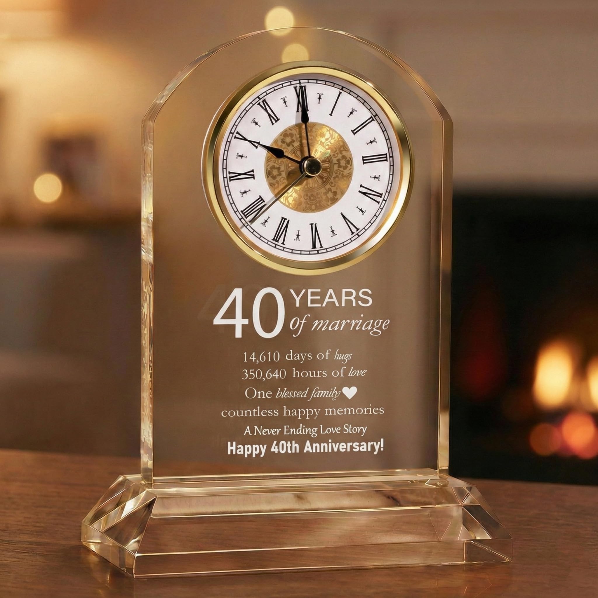 DEEWISH 40th Wedding Anniversary Clock Gifts