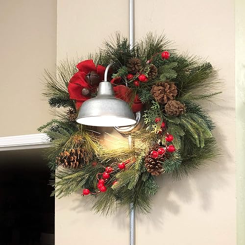 Miniatura 10 de Design House Mason - Lámpara de pared industrial moderna de 1 luz para interior exterior con pantalla metálica para pórtico, entrada, granero.