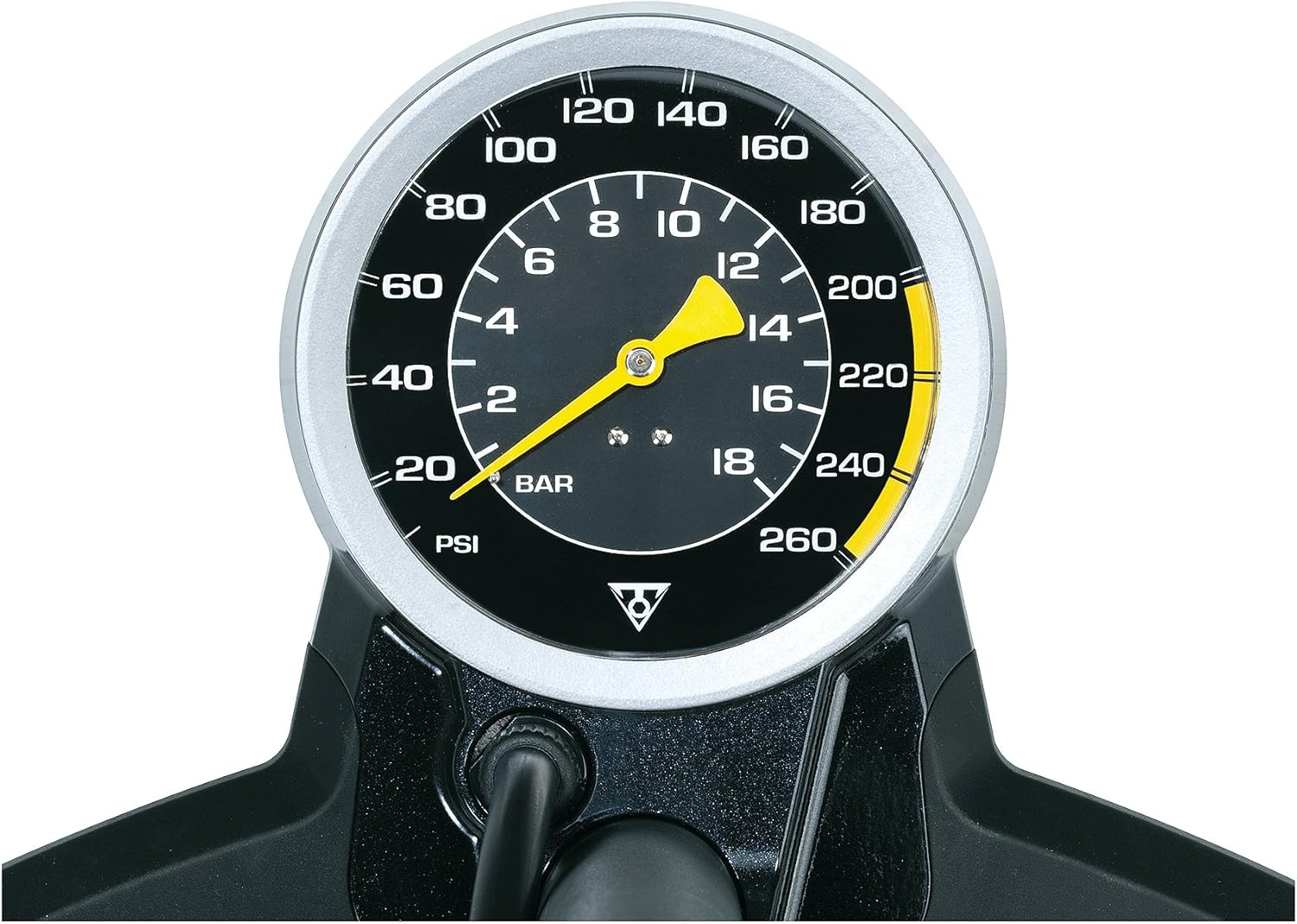 Topeak JoeBlow Ace DX Bike Pump – 260 PSI Triple-Stage High-Pressure Floor Pump with SmartHead DX1, Extra-Long Hose & 4” Base Gauge