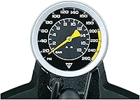 Vista 4 de Topeak JoeBlow Ace DX - Bomba de piso de alta presión de triple etapa de 260 PSI con SmartHead DX1, manguera extra larga y medidor de base de 4