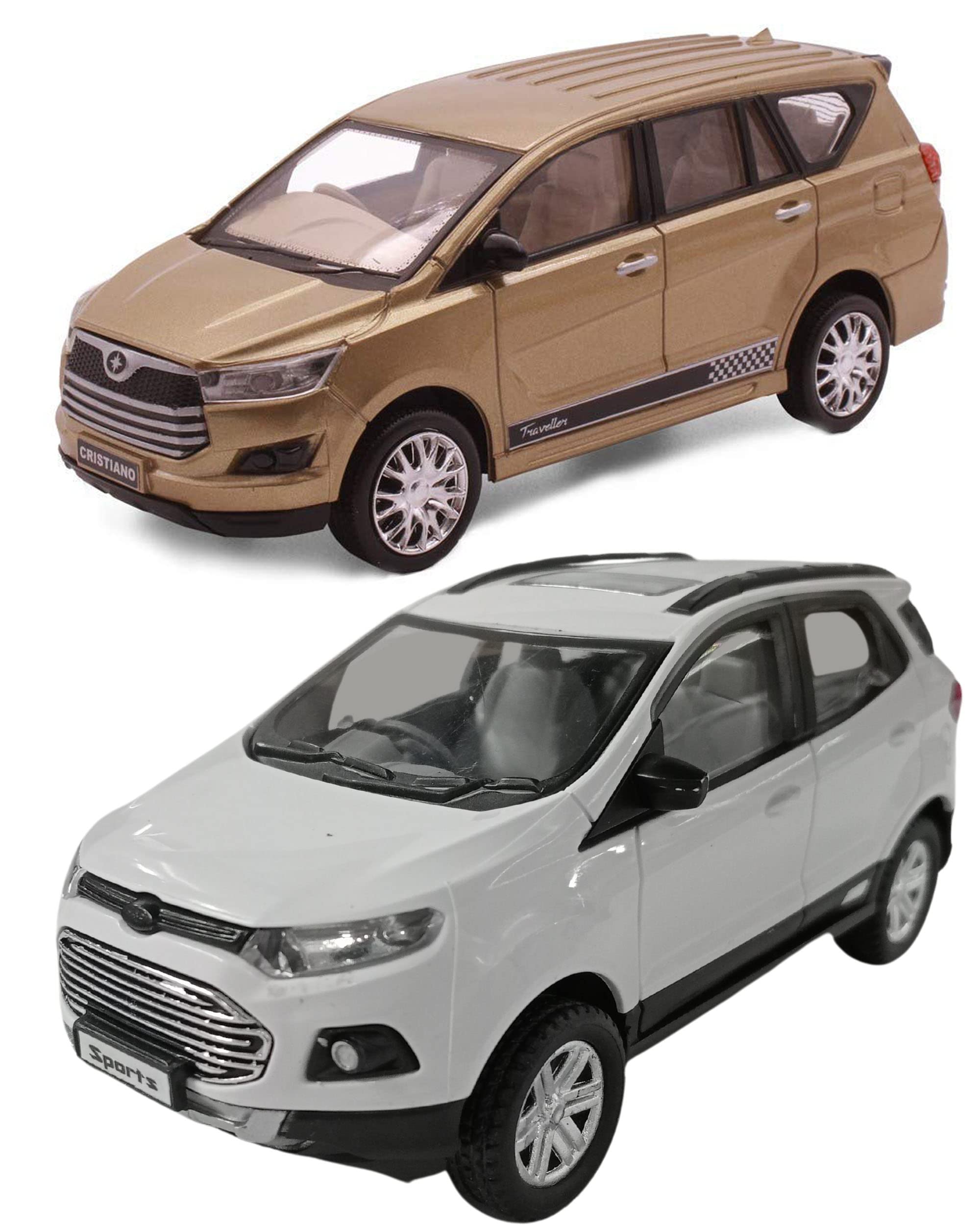 Amisha Gift Gallery ® Pull Back Toys New Innova Crista with Eco Sport Car Combo Set for Kids (Multicolour) (B081D12C4K) Amazon Price History, Amazon Price Tracker