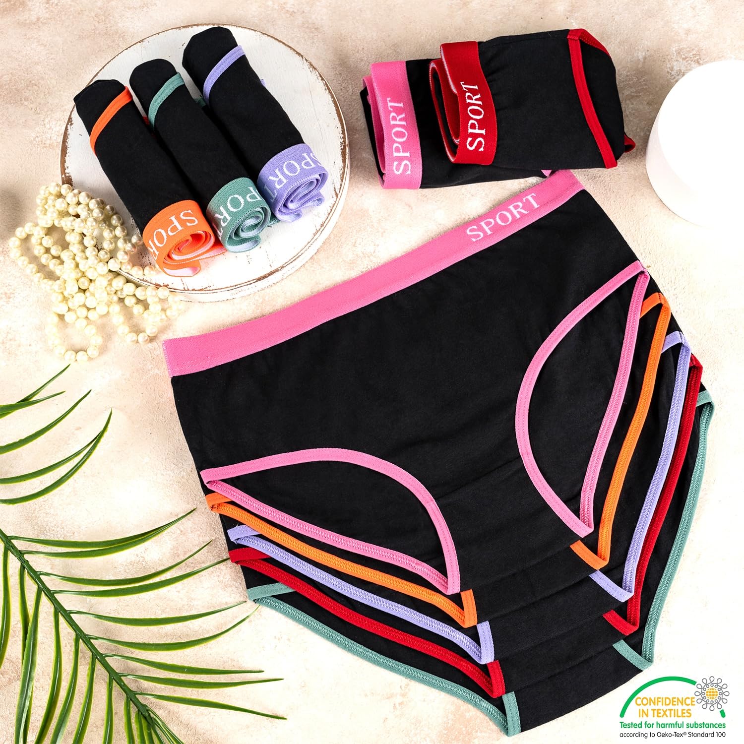 LOREZA ® 10 Culottes pour Filles Enfants en Coton 2-15 Età
