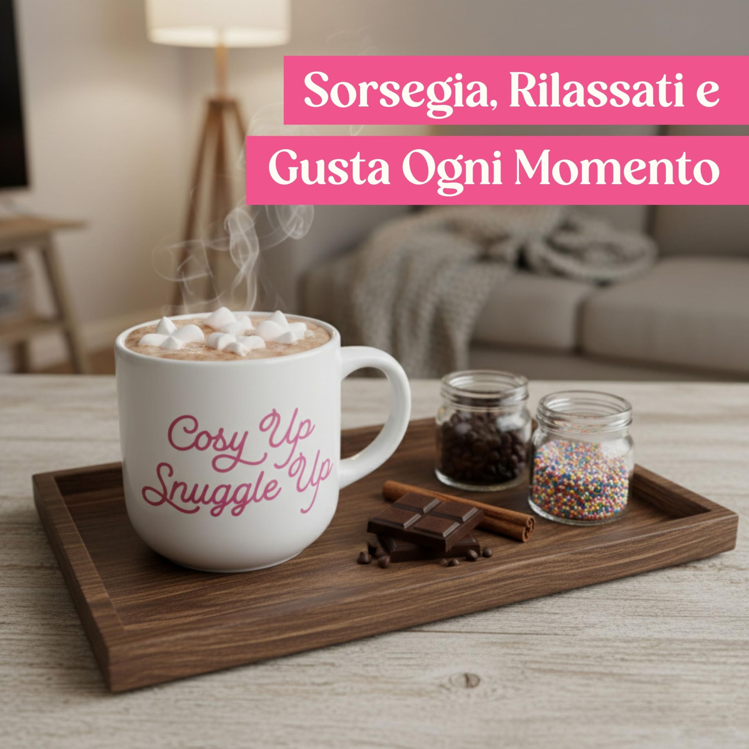 Set Regalo con Borsa Acqua Calda – Boule Acqua Calda Rosa da 1000ml con Calzini, Tazza, Candela, Mascherina per gli Occhi e Libro da Colorare con Matita