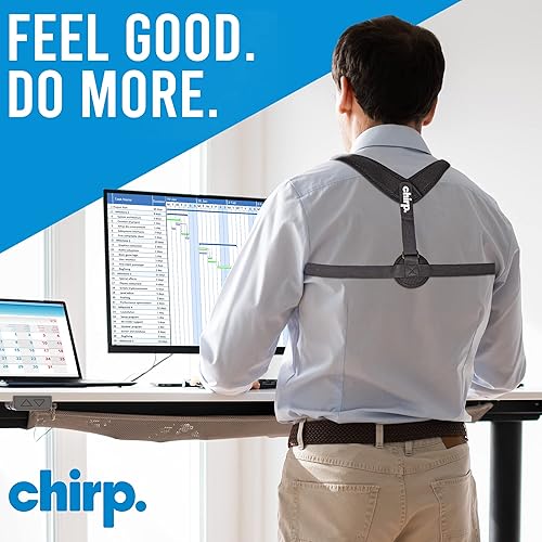 Miniatura 4 de Chirp Corrector de postura superior de la espalda, corrector de postura fácil de usar para hombres y mujeres, soporte de espalda y hombro con
