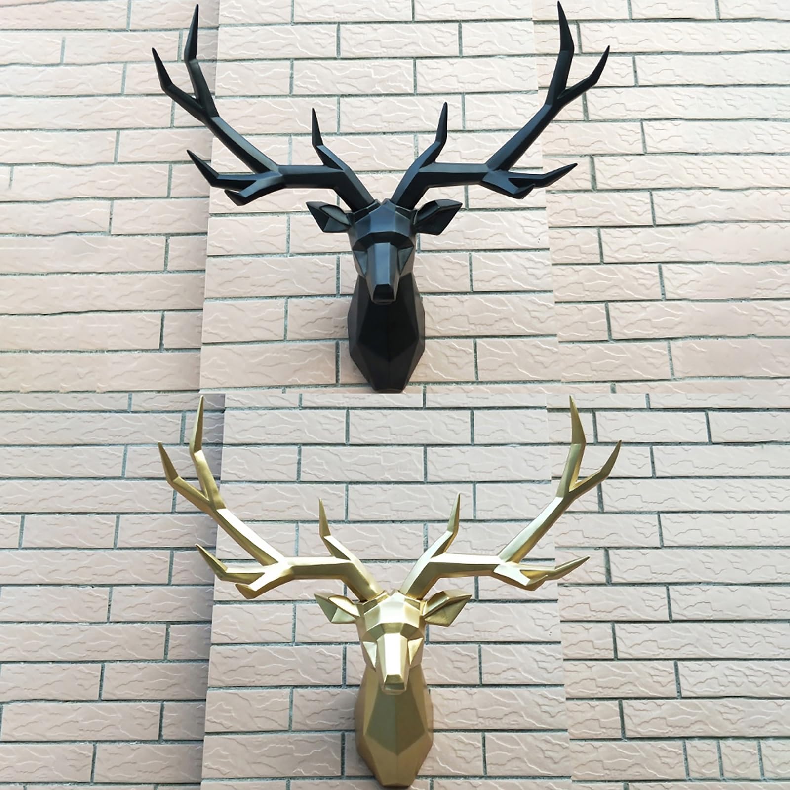 Amazon.com: KAXLDHH Resin Faux Deer Head Wall Decor Deer Antlers