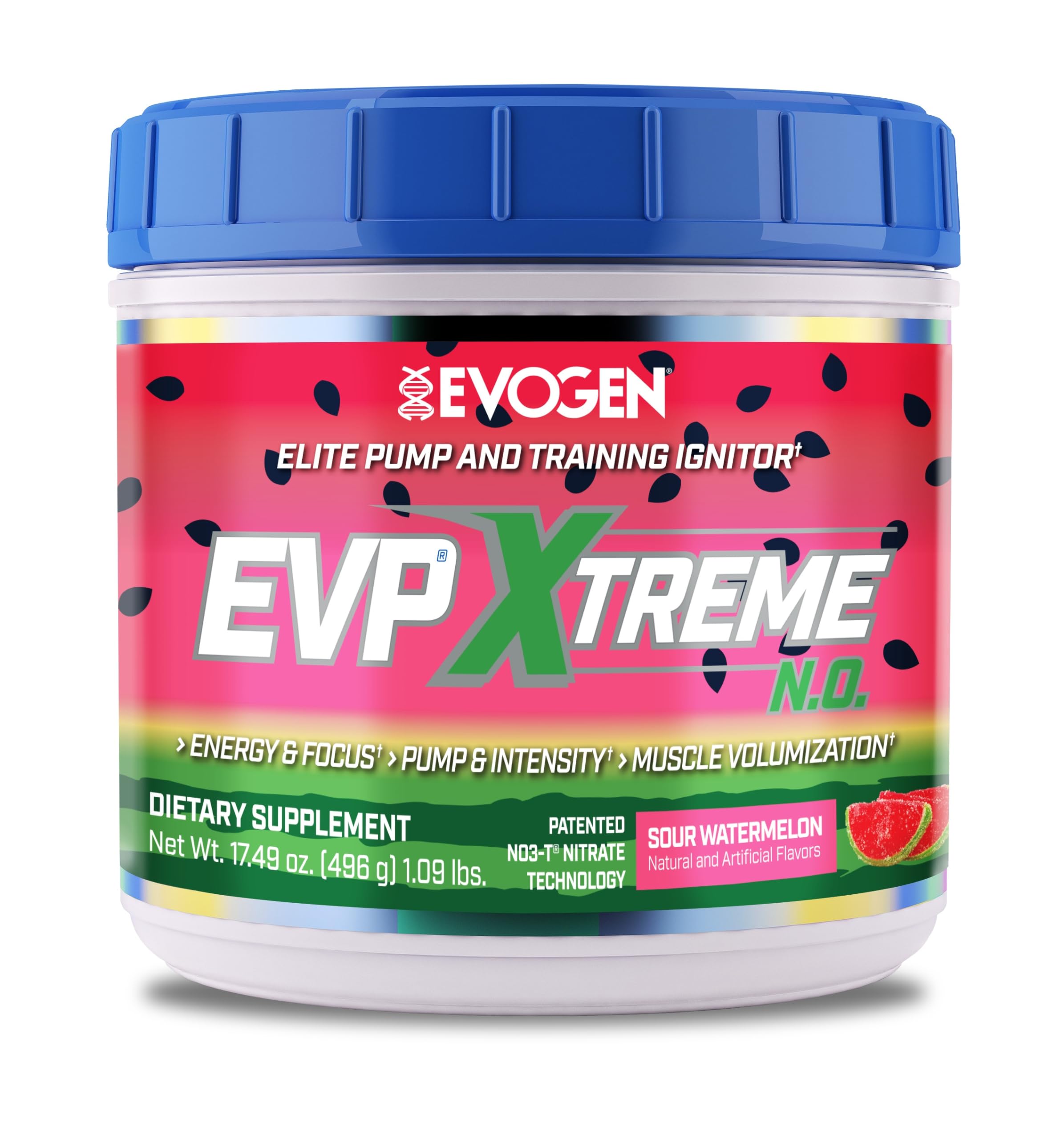 EVP 3D Stimulant Caffeine Free | Extreme Pre Workout | Pump Ignitor | Arginine Nitrate | Citrulline | Beta Alanine| 40 Servings | Watermelon