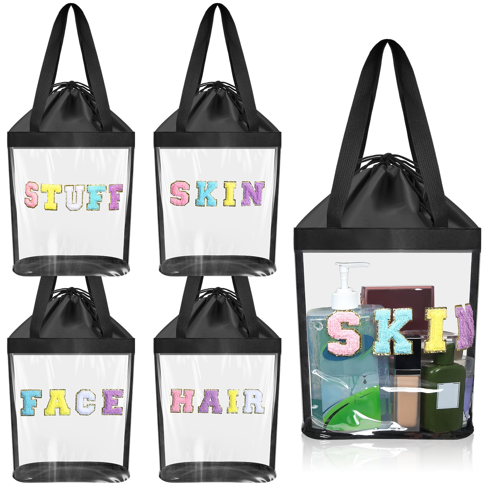 Sweetude 4er Set Netzbeutel Mit Kordelzug – Ca. 50x38 Cm, Leicht, Für Strand, Sport, Fitness