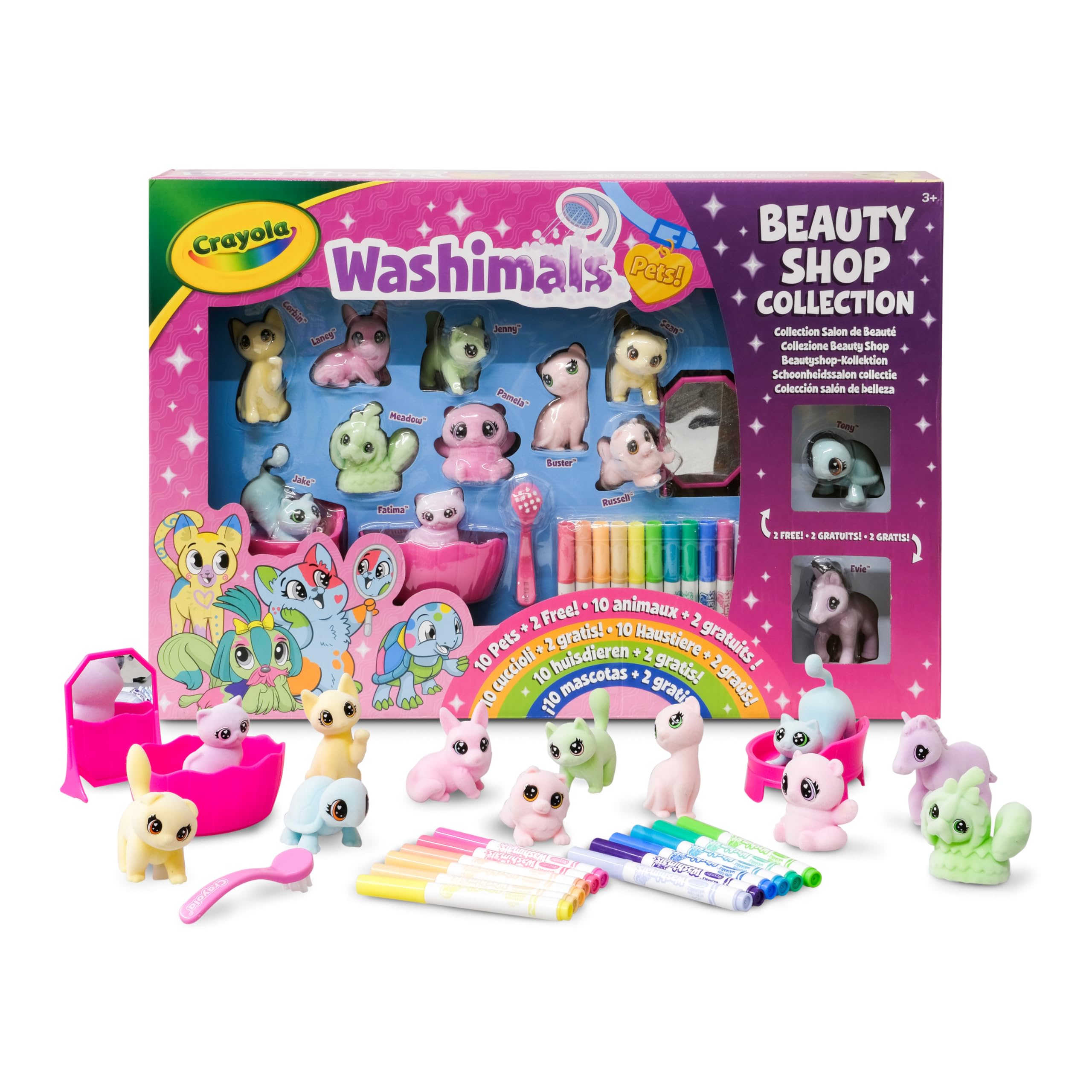 CRAYOLA Washimals Scribble Scrubbies Super Set (Beauty Shop) — image 1