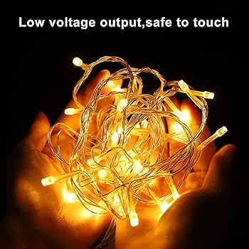 Yosion Led Christmas Lights String Fairy Lights On Clear Cable With 8 Modes Timer Dimmable Ideal For Home Christmas Halloween Wedding Party 500 Le Ds Day White