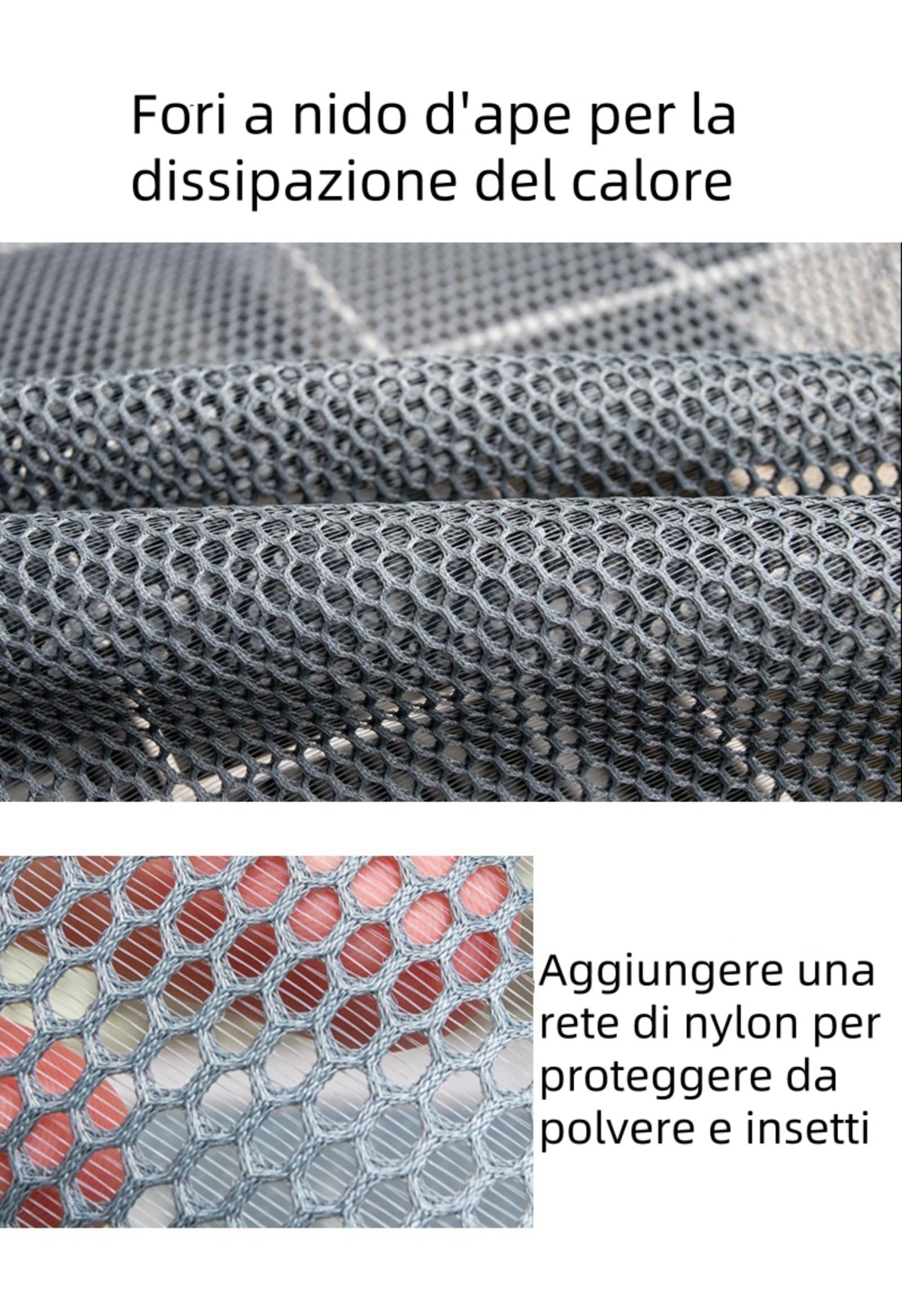 Copri Motore Condizionatore Esterno Anti-Neve Anti-Polvere con Fibbia Fissa, Tessuto Oxford Resistente al Sole e All'Umidità