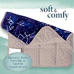 Florensi Pad en lap pour enfants, 3lbs - Couverture pondérée pour les enfants, adolescents, garçons, filles - Douce, chaleureuse, confortable - Couverture de lap pondérée & Fournitures du coin calme - 20" x 23"